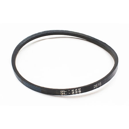 D&D 3L225 FHP V-Belt, 22.5 in Outside Length, 3/8 in Top Width, 7/32 in Thickness, 1 Ribs 3L225